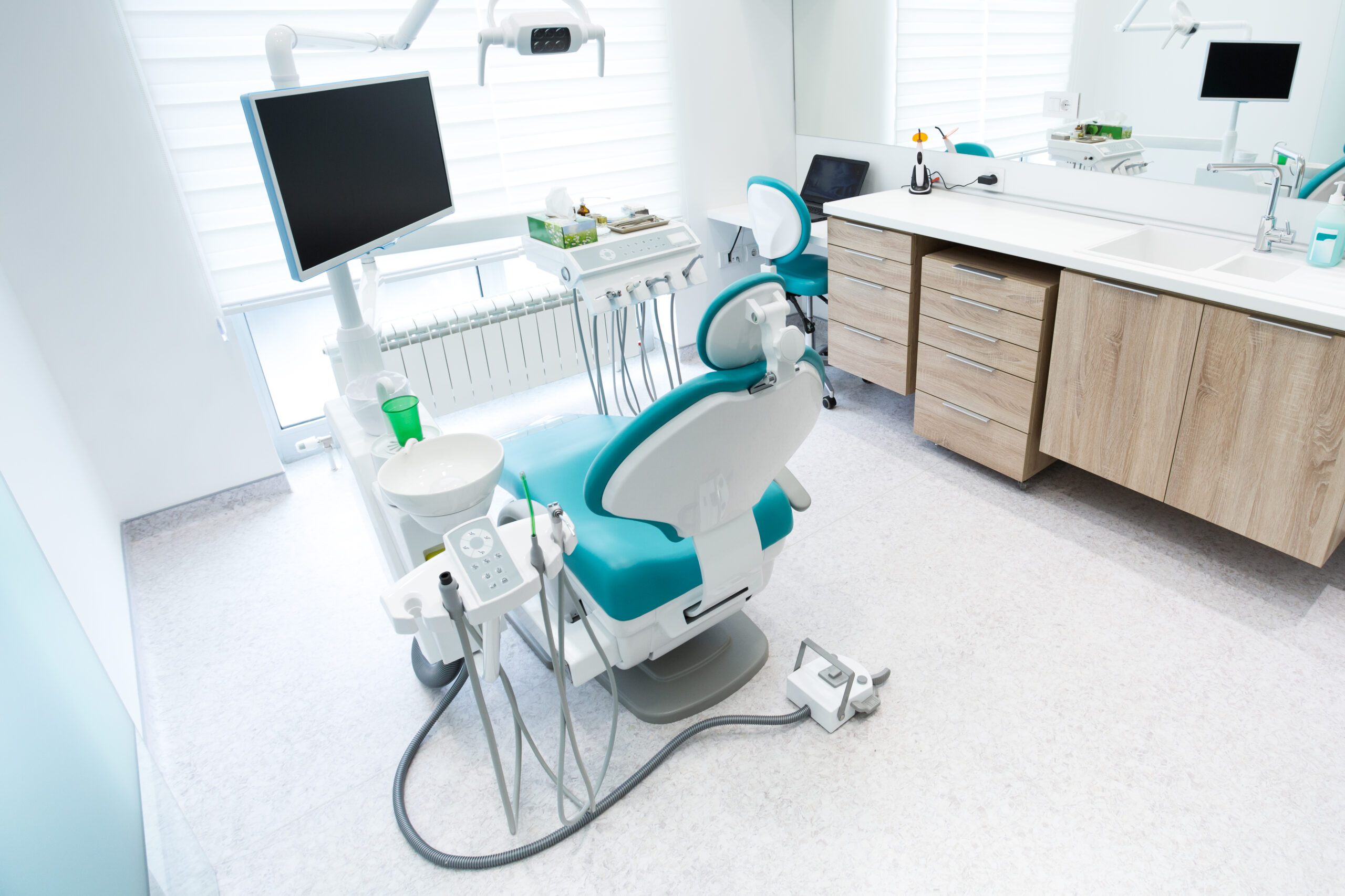 Modern dental office interior